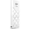 Silicon Power 16GB USB 2.0 Flash Drive, Retractable Capless Design, White