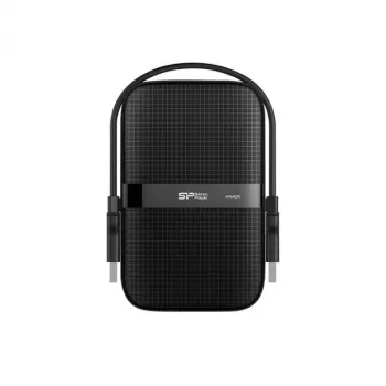 Silicon Power Armor A60 4TB Portable External Hard Drive Black (USB 3.2 Gen 1)