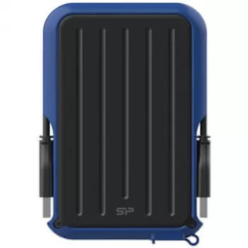 Silicon Power Armor A66 1TB External Hard Drive USB 3.2 Gen 1, Rugged, IPX4 Splash-Proof, Black with Red Accents