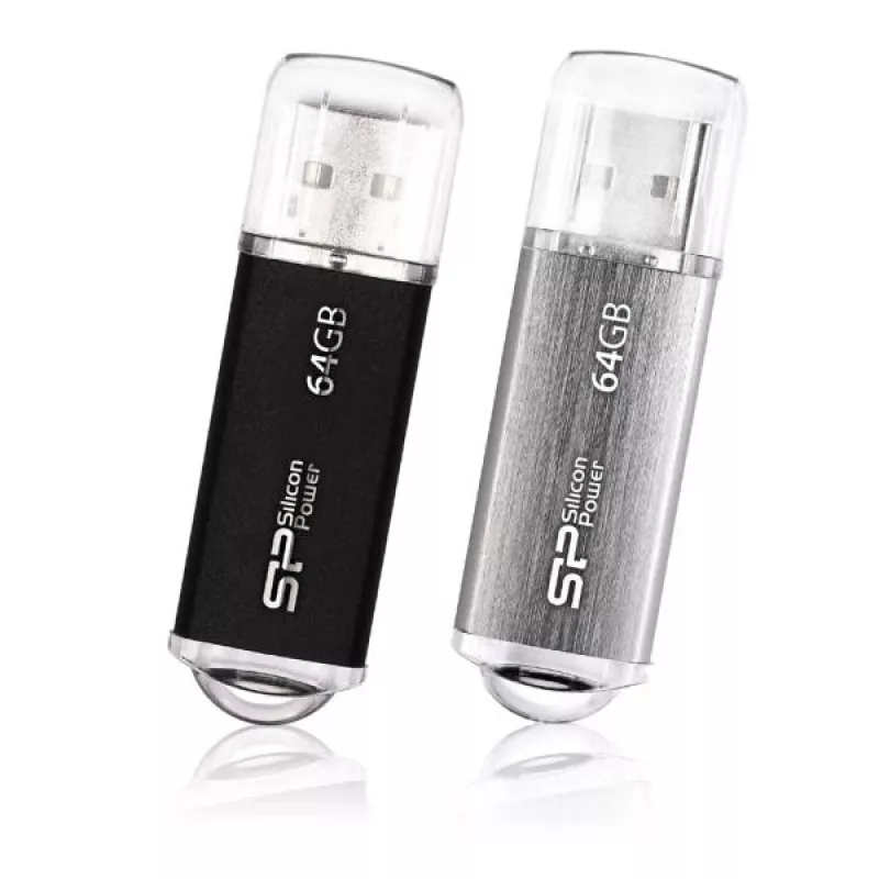 Silicon Power Blaze B02 64GB USB 2.0 Flash Drive - Black