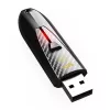 Silicon Power Blaze B25 32GB USB 3.2 Gen 1 Flash Drive, Retractable Connector, Black