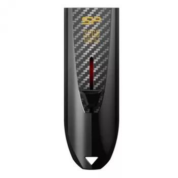 Silicon Power Blaze B25 32GB USB 3.2 Gen 1 Flash Drive, Retractable Connector, Black