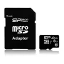 Silicon Power Elite 8GB microSDHC UHS-I U1 V10 Memory Card with SD Adapter