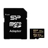 Silicon Power Golden Series 64GB microSDXC Memory Card, UHS-I U3, V30, A1, Up to 100 MB/s Read, 80 MB/s Write, with SD Adapter