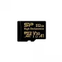 Silicon Power Golden Series 64GB microSDXC Memory Card, UHS-I U3, V30, A1, Up to 100 MB/s Read, 80 MB/s Write, with SD Adapter