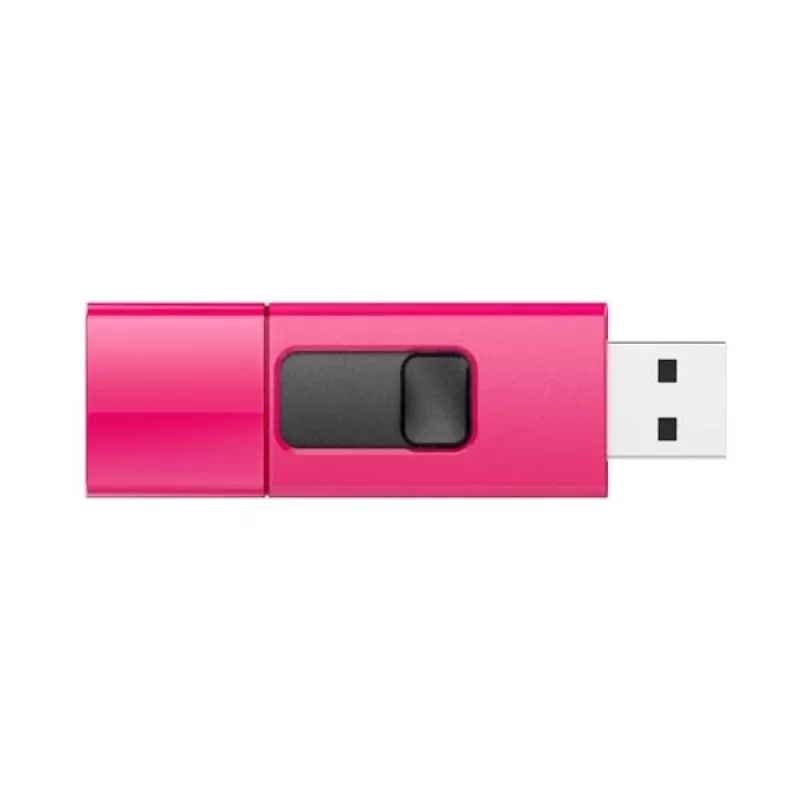 Silicon Power SP016GBUF2U05V1H 16GB USB 2.0 Flash Drive, Retractable USB-A, Navy Blue