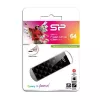 Silicon Power SP064GBUF2U03V1K Blaze B10 64GB USB 2.0 Flash Drive, Black, Retractable