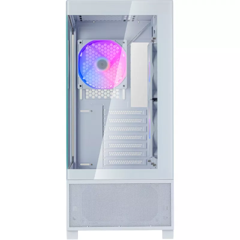 SilverStone Lucid 05 White 270° Panoramic Glass Design Mid-Tower Case