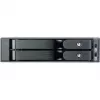 SilverStone SST-FS202B-V2 2-Bay 3.5 inch SATA Hot-Swap Cage for 5.25 inch Bay - Black
