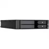 SilverStone SST-FS202B-V2 2-Bay 3.5 inch SATA Hot-Swap Cage for 5.25 inch Bay - Black