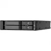 SilverStone SST-FS202B-V2 2-Bay 3.5 inch SATA Hot-Swap Cage for 5.25 inch Bay - Black