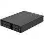 SilverStone SST-FS202B-V2 2-Bay 3.5 inch SATA Hot-Swap Cage for 5.25 inch Bay - Black