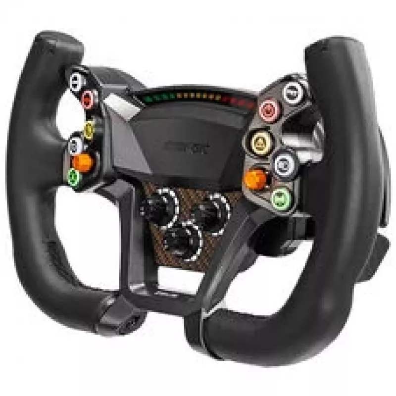 Simagic Zeus GT 300mm Wireless Steering Wheel with Carbon Fiber Plate, RGB Buttons, Magnetic Paddles, Dual Clutch, Quick Release for Alpha Bases