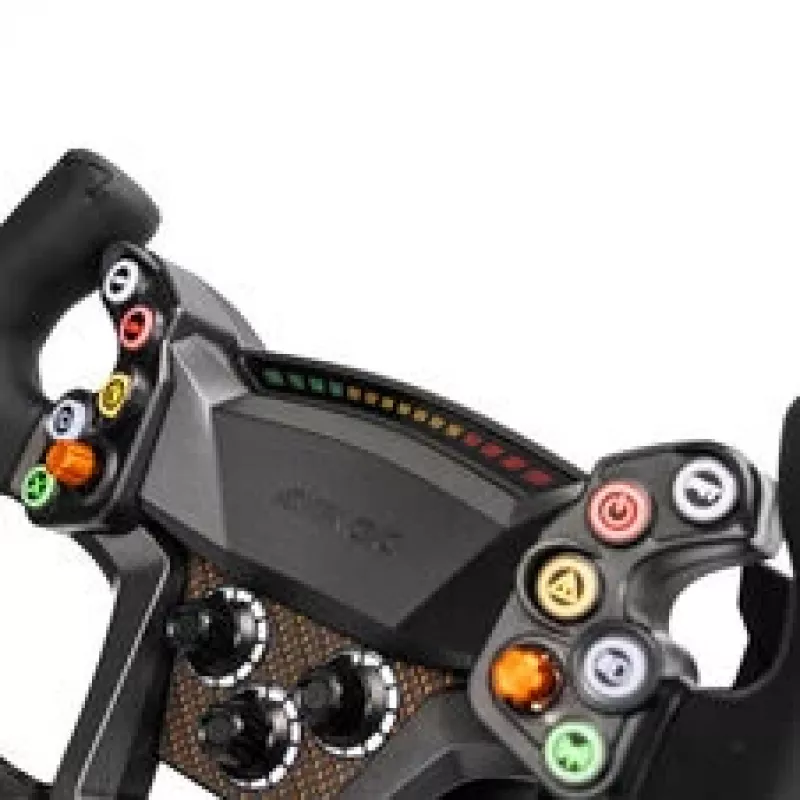 Simagic Zeus GT 300mm Wireless Steering Wheel with Carbon Fiber Plate, RGB Buttons, Magnetic Paddles, Dual Clutch, Quick Release for Alpha Bases