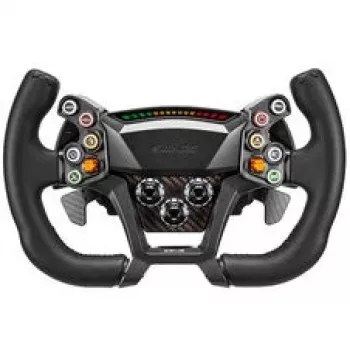 Simagic Zeus GT 300mm Wireless Steering Wheel with Carbon Fiber Plate, RGB Buttons, Magnetic Paddles, Dual Clutch, Quick Release for Alpha Bases