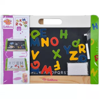 SIMBA-DICKIE MAULstandard Magnetic Whiteboard 60 x 40 cm, Silver Aluminum Frame, Wall-Mountable, Dry-Erase, with Pen Tray