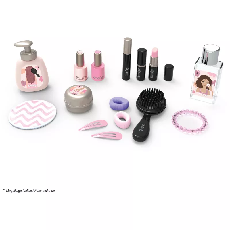 SIMBA-DICKIE My Beauty Studio Interactive Pretend Play Vanity with Light-Up Mirror, 10 Accessories, Melodies & Phrases for Kids Ages 3-6