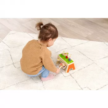 SIMBA-DICKIE Pop-Up Hammering Game – Wooden 16-Piece Toy with Pop-Up Figures