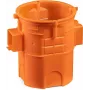 SIMET S60GF Surface-Mounted Junction Box, Connectable, Extra-Deep, 60mm, Orange