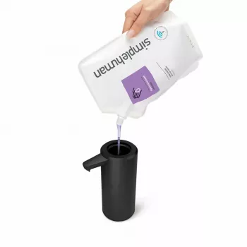 simplehuman ST1084 Sensor Soap Dispenser, Black Stainless Steel, 266 ml, Touchless Automatic, Infrared Motion Sensor, Adjustable Volume, Clog-Free Pump, Fingerprint-Proof