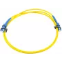 1m Single-Mode SC/UPC to SC/UPC Simplex Fiber Optic Patch Cable, LSZH, Yellow