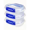 Sistema Plastics 881523 Rectangular Container 0.18L Transparent 88mm