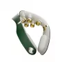 SKG Neck Massager G7 Pro-Fold Green - TENS & EMS Pulse Massage with Heat, Foldable, USB-C