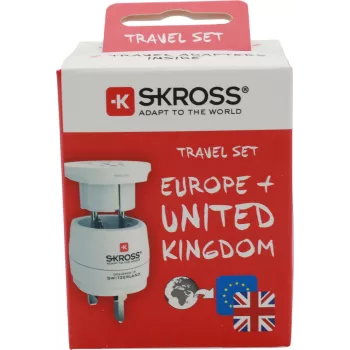 SKROSS World Adapter MUV USB 1.500231C-E – 2x USB, 1575W Max, White