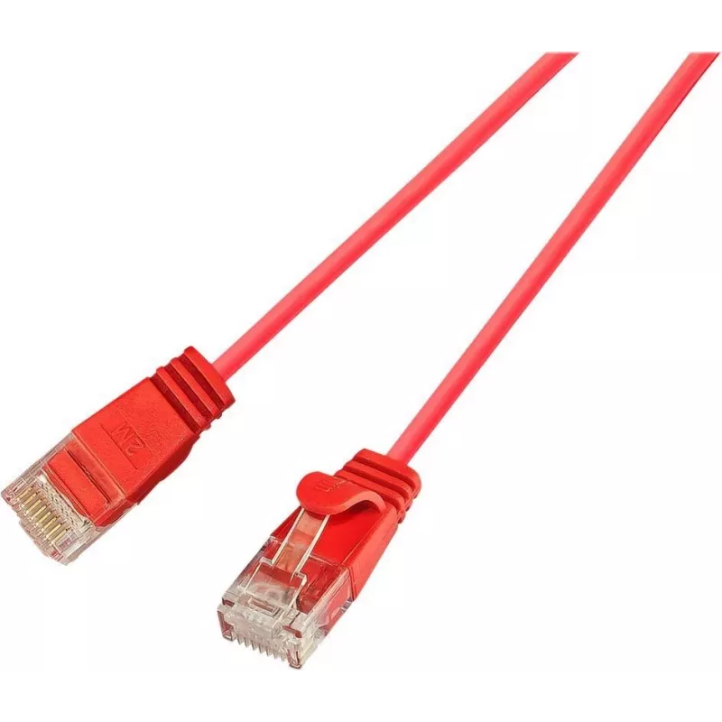 Wirewin Cat.6 SLIM-Light U/UTP Patch Cable, 0.5 m, Red (PKW-LIGHT-K6 0.5 RT)