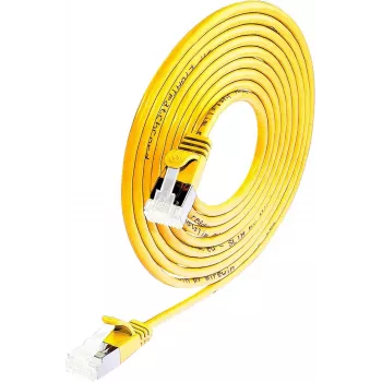 Wirewin Cat 6a U/FTP Slim Patch Cable, Yellow, 3.0m, 10G, PoE++ PKW-LIGHT-STP-K6A 3.0 GE