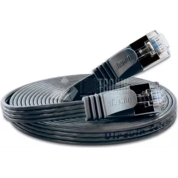 Wirewin Cat6 U/FTP Slim Ethernet Patch Cable 0.5m Black PKW-STP-SLIM-KAT6 0.5 SW