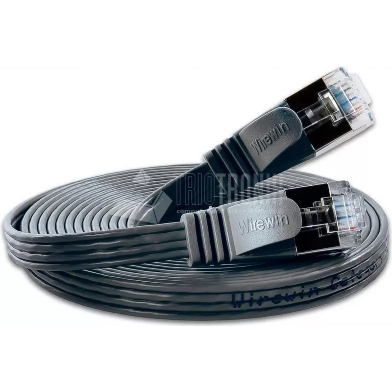 Wirewin Cat6 U/FTP Slim Ethernet Patch Cable 0.5m Black PKW-STP-SLIM-KAT6 0.5 SW
