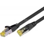 Wirewin Cat6a S/FTP Network Patch Cable, 4m, Black, RJ45, 10Gbps, 500MHz, Copper, PVC Jacket, Gold-Plated Contacts, PoE++ Support PKW-PIMF-KAT6A 4.0 SW