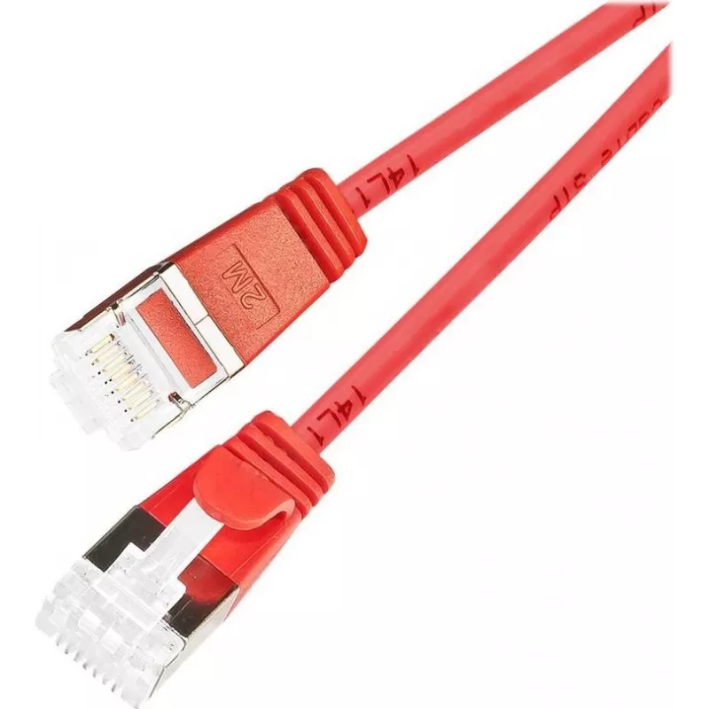 Wirewin Cat6a U/FTP Slim Patch Cable 0.5m Red PKW-LIGHT-STP-K6A 0.5 RT