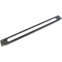 Wirewin KDP 1U Cable Entry Panel, Black, 19-inch Rack Mount, Steel, 1U, Without Brush KDP 1HE OB BL