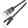 Wirewin Light Patch Cable Round U/FTP Cat 6a Black 0.5m Slim Flexible PoE (PKW-LIGHT-STP-K6A 0.5 SW)