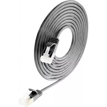 Wirewin Light Patch Cable Round U/FTP Cat 6a Black 0.5m Slim Flexible PoE (PKW-LIGHT-STP-K6A 0.5 SW)
