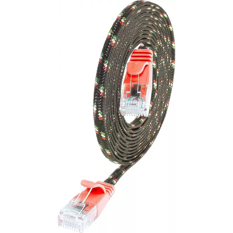 Wirewin PKW-TOUGH-K6 5.0 RT - Cat.6 Slim-Tough Ethernet Patch Cable, U/UTP, 5m, Red
