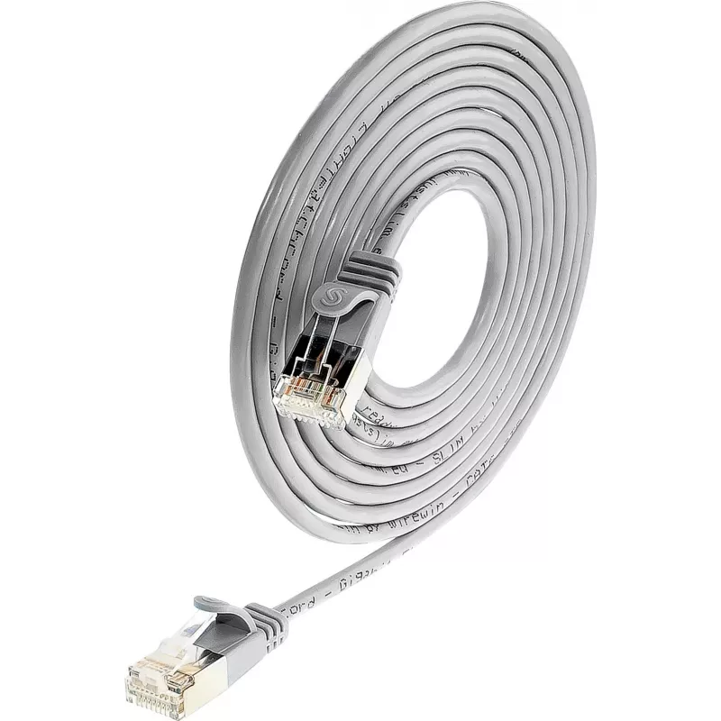 Wirewin SLIM SL6 7.5 m Cat.6 Slim-Light U/FTP Patch Cable, Grey (PKW-LIGHT-STP-K6 7.5)