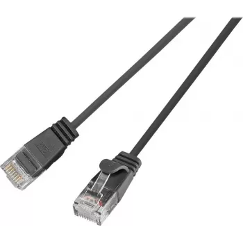 Wirewin SLIM UL6 10 SW - Cat.6 SLIM-Light Patch Cable, U/UTP, 10 m, Black PKW-LIGHT-K6 10.0 SW