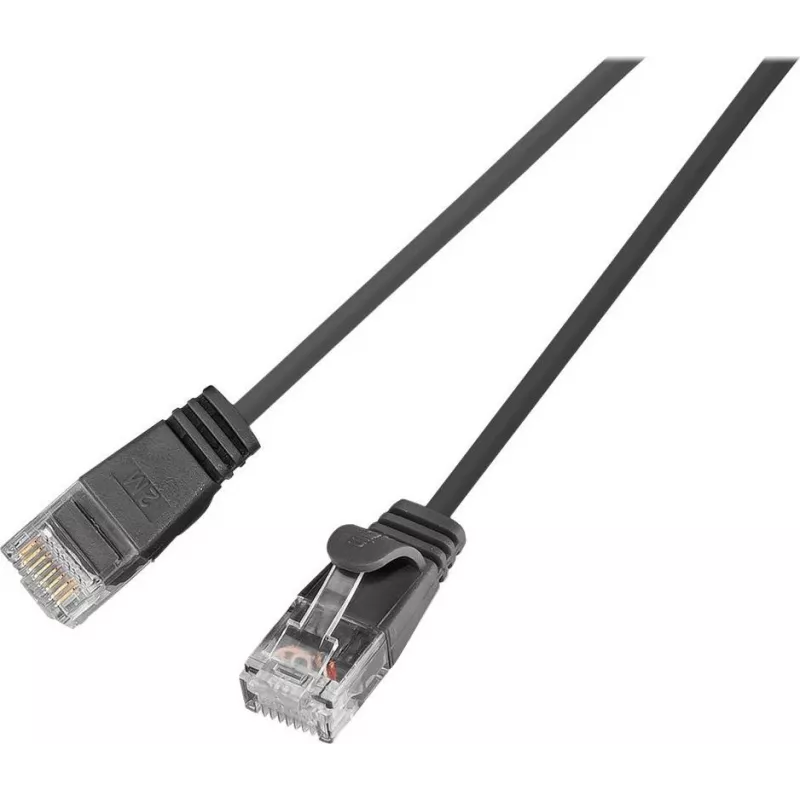Wirewin SLIM UL6 10 SW - Cat.6 SLIM-Light Patch Cable, U/UTP, 10 m, Black PKW-LIGHT-K6 10.0 SW