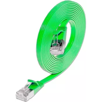 Wirewin Triotronik 0.15m Cat6 U/FTP Slim Ethernet Patch Cable, RJ-45 Male to Male, Green PKW-STP-SLIM-KAT6 0.15 GN
