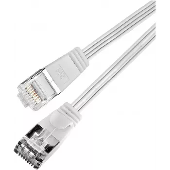 Wirewin Triotronik Cat6 U/FTP Slim Ethernet Patch Cable 0.5m White PKW-STP-SLIM-KAT6 0.5 WS
