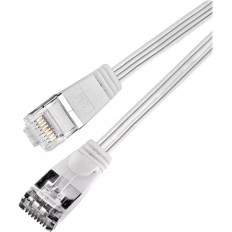 Wirewin Triotronik Cat6 U/FTP Slim Ethernet Patch Cable 0.5m White PKW-STP-SLIM-KAT6 0.5 WS