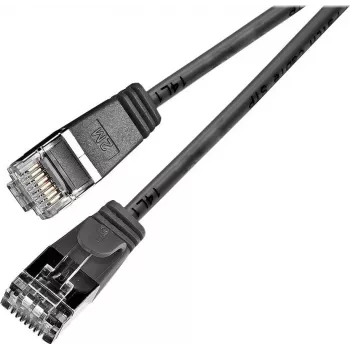 Wirewin Triotronik PKW-LIGHT-STP-K6 1.5 SW Cat6 Shielded Patch Cable, RJ-45 Male to Male, 1.5 m, Black
