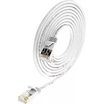 Wirewin Triotronik PKW-LIGHT-STP-K6 2.0 WS Cat6 Shielded Patch Cable, 2m, White