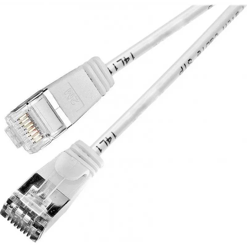 Wirewin Triotronik PKW-LIGHT-STP-K6 2.0 WS Cat6 Shielded Patch Cable, 2m, White