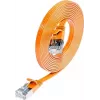 Wirewin Triotronik PKW-STP-SLIM-KAT6 0.5 OR Cat6 U/FTP Slim Ethernet Patch Cable, RJ45 Male to Male, 0.5 m, Orange
