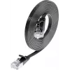 Wirewin Triotronik PKW-STP-SLIM-KAT6 5.0 SW Cat6 U/FTP Slim Ethernet Patch Cable, RJ45 Male to Male, 5m, Black