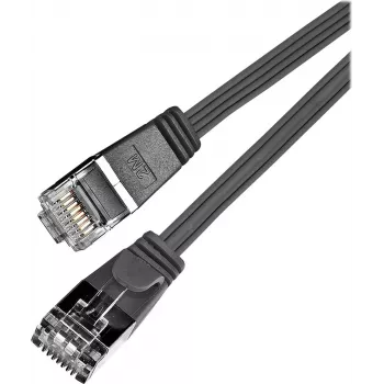 Wirewin Triotronik PKW-STP-SLIM-KAT6 5.0 SW Cat6 U/FTP Slim Ethernet Patch Cable, RJ45 Male to Male, 5m, Black